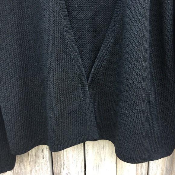 Vintage St. John Santana Knit Open Cardigan Black - Picture 9 of 10